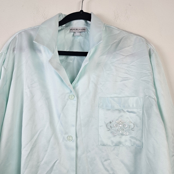 Miss Elaine Pajamas Set Size Large Aqua green - Picture 10 of 13